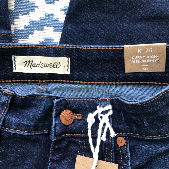 25 Tall Madewell Curvy High Rise Skinny JeanTarren - Picture 7 of 10
